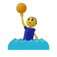 woman playing water polo