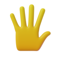 hand with fingers splayed