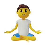 person in lotus position