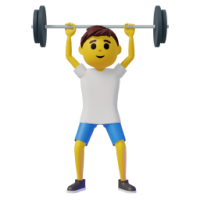 person lifting weights