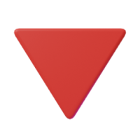 red triangle pointed down